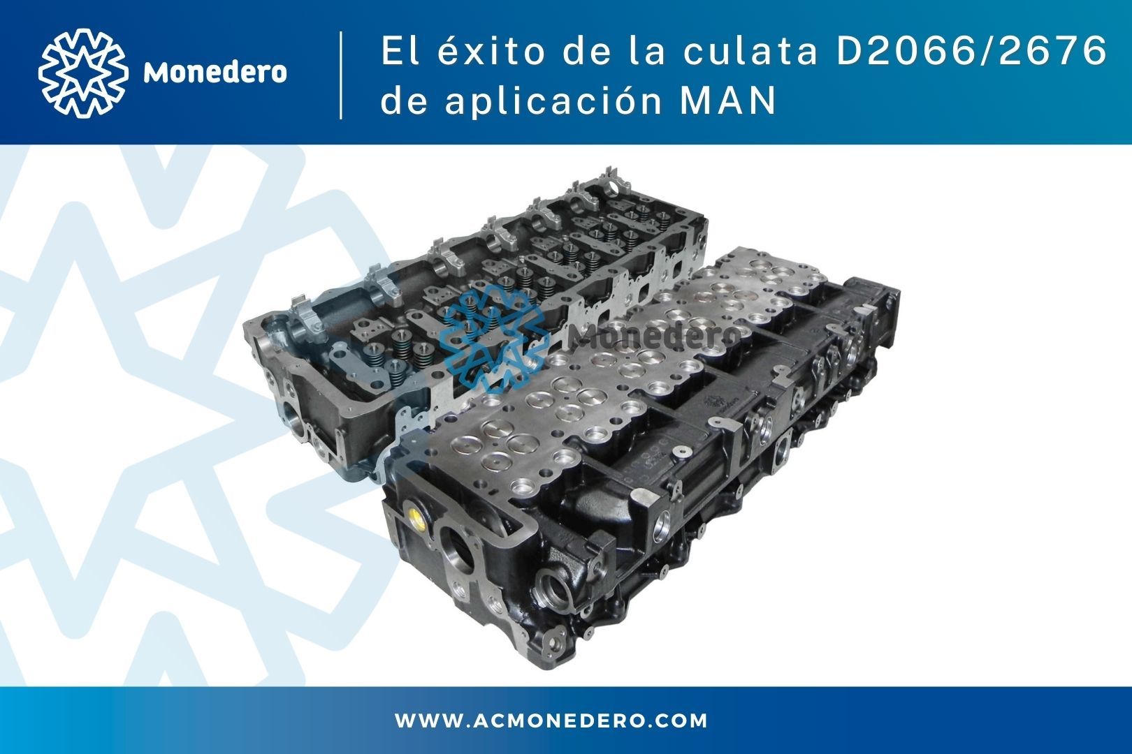 Éxito de la culata D2066/2676 de aplicación MAN